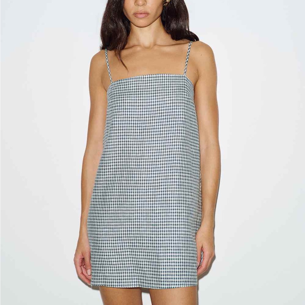XS Reformation Aubree Linen Mini Dress